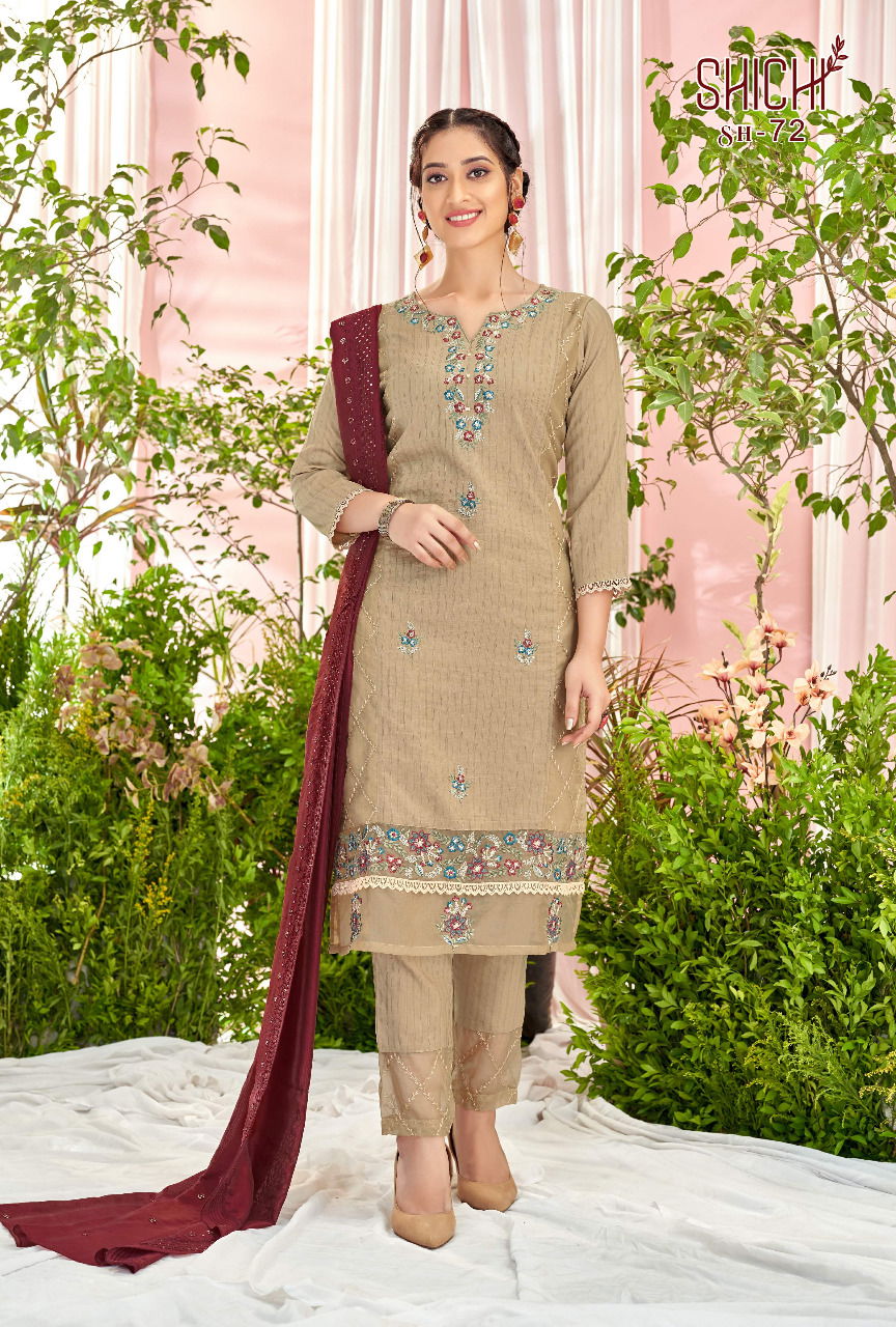 Shichi saanjh Heavy Festive Wear Designer Readymade Salwar Suit Collection